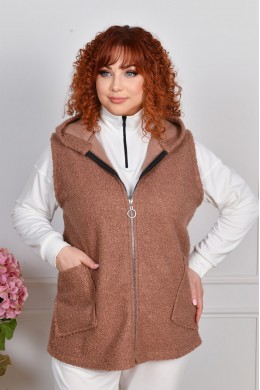 Жилетка с накладными карманами