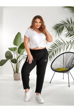 Штаны спортивные прямые неровн