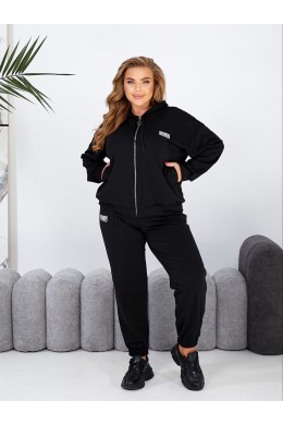 Костюм на змейке с капюшоном д