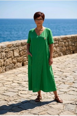 Платье свободное ниже колена л