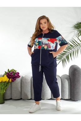 Костюм на змейке с укороченным