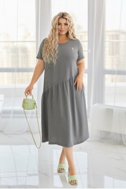 Свободное платье с косой талие