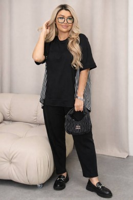 Трикотажный летний костюм с по