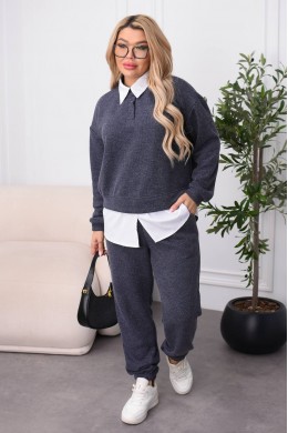 Костюм с рубашкой обманкой вяз