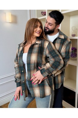 Рубашка клетка байка 