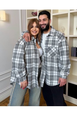 Удлиненная оверсайз рубашка ба